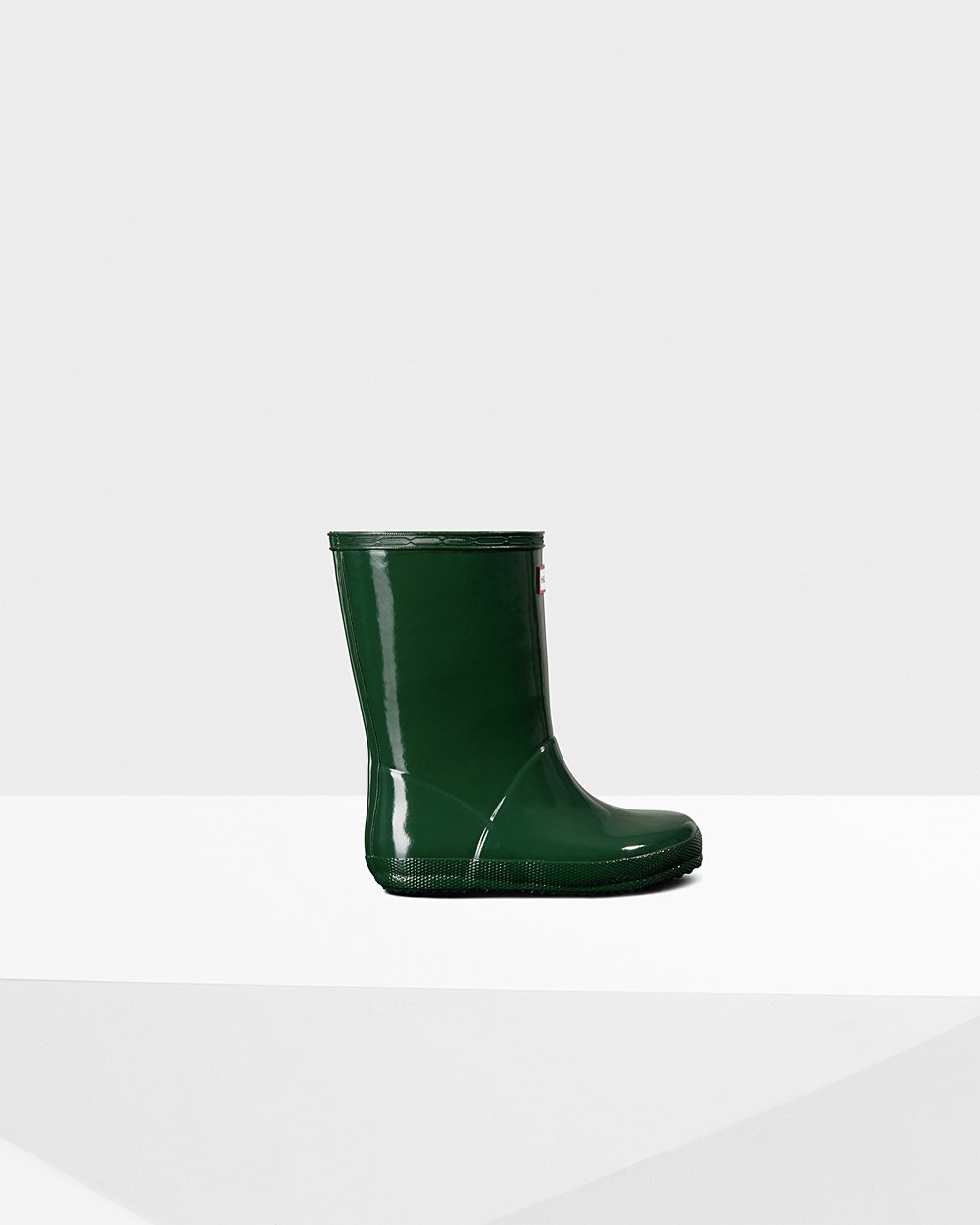 Kids Hunter Original First Classic Gloss - Rain Boots Green - 7309-IRFWP